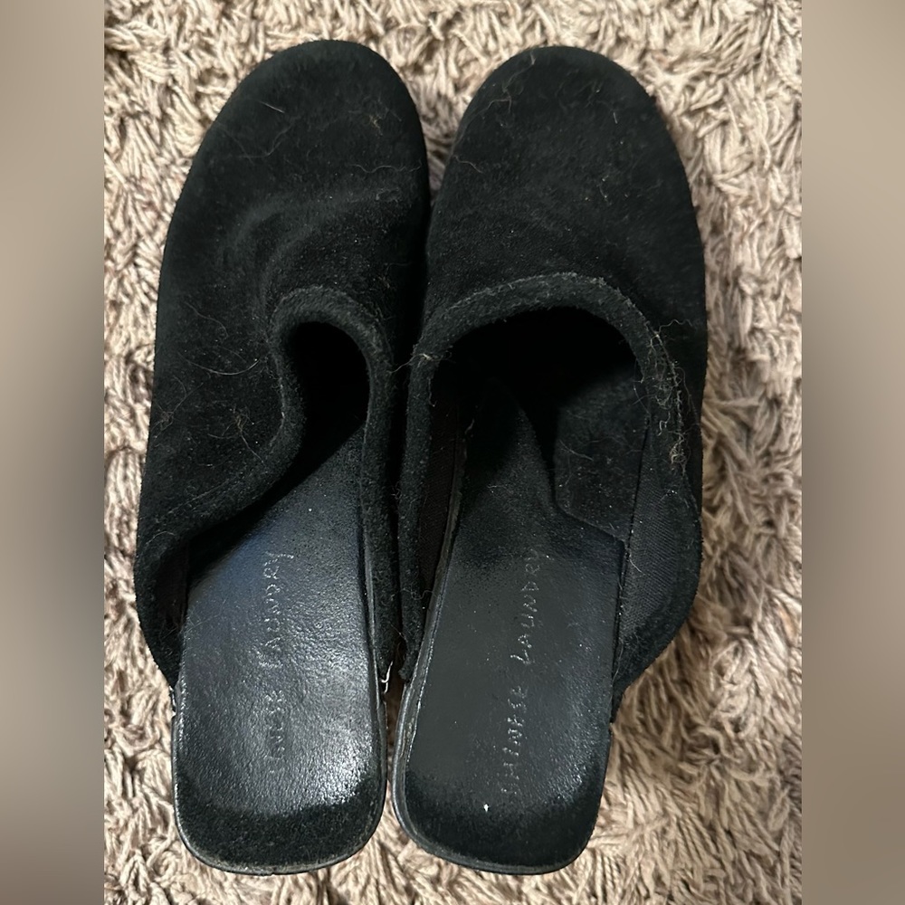 Chinese laundry barley worn black wedges